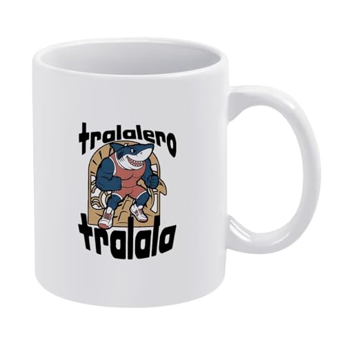 Tralalero-Tralala-Tasse, italienisches Brainrot-Meme, lustige Hai-Kaffeetasse, Keramik-Stil, Einheitsgröße Tralalero-Tralala-Tasse, italienisches Brainrot-Meme, lustige Hai-Kaffeetasse, Keramik-Stil, Einheitsgröße von LKIMEWVK