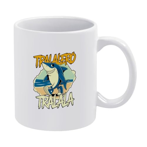 Tralalero-Tralala-Tasse, italienisches Brainrot-Meme, lustige Hai-Kaffeetasse, Keramik-Stil, Einheitsgröße Tralalero-Tralala-Tasse, italienisches Brainrot-Meme, lustige Hai-Kaffeetasse, Keramik-Stil, Einheitsgröße von LKIMEWVK