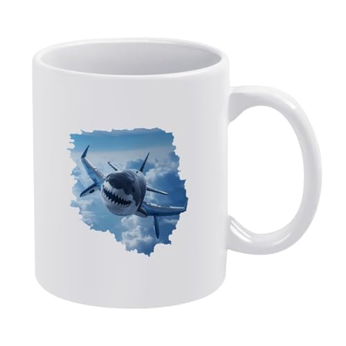 Tralalero-Tralala-Tasse, italienisches Brainrot-Meme, lustige Hai-Kaffeetasse, Keramik-Stil, Einheitsgröße Tralalero-Tralala-Tasse, italienisches Brainrot-Meme, lustige Hai-Kaffeetasse, Keramik-Stil, Einheitsgröße von LKIMEWVK