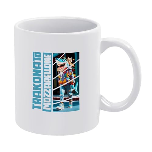 Tralalero-Tralala-Tasse, italienisches Brainrot-Meme, lustige Hai-Kaffeetasse, Keramik-Stil, Einheitsgröße Tralalero-Tralala-Tasse, italienisches Brainrot-Meme, lustige Hai-Kaffeetasse, Keramik-Stil, Einheitsgröße von LKIMEWVK
