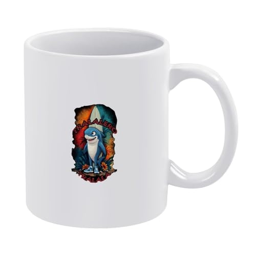 Tralalero-Tralala-Tasse, italienisches Brainrot-Meme, lustige Hai-Kaffeetasse, Keramik-Stil, Einheitsgröße Tralalero-Tralala-Tasse, italienisches Brainrot-Meme, lustige Hai-Kaffeetasse, Keramik-Stil, Einheitsgröße von LKIMEWVK