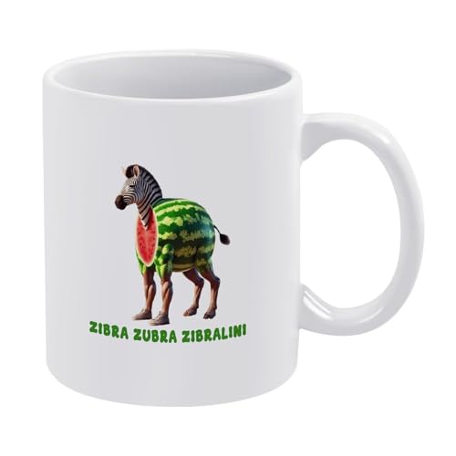 Zibra-zubra Zibralini-Tasse, italienisches Brainrot-Meme, lustige Hai-Kaffeetasse, Keramik-Stil, Einheitsgröße Zibra-zubra Zibralini-Tasse, italienisches Brainrot-Meme, lustige Hai-Kaffeetasse, Keramik-Stil, Einheitsgröße von LKIMEWVK