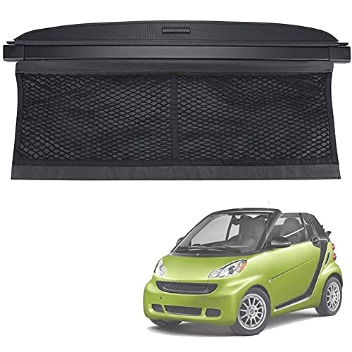 Ausziehbar Kofferraum Schutz Abdeckung Laderaumabdeckung FüR Smart 451 Fortwo 2007-2014, Auto Cargo Cover Ersatz Rollo Decke ReißFest Kofferraumklappen Interieurleisten ZubehöR von LKJLYQ