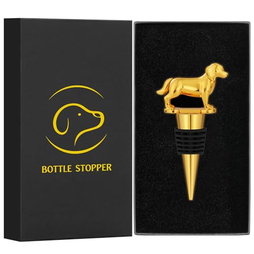LKKCHER Golden Retriever Weinflaschenverschluss, Golden Retriever Geschenke, Geschenk für Hundebesitzer, Geburtstagsgeschenk Weingeschenke Weihnachten Geschenke für Männer Frauen Papa, Gold LKKCHER Golden Retriever Weinflaschenverschluss, Golden Retriever Geschenke, Geschenk für Hundebesitzer, Geburtstagsgeschenk Weingeschenke Weihnachten Geschenke für Männer Frauen Papa, Gold von LKKCHER