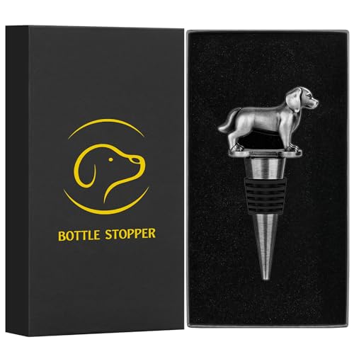 LKKCHER Golden Retriever Weinflaschenverschluss, Golden Retriever Geschenke, Geschenk für Hundebesitzer, Geburtstagsgeschenk Weingeschenke Weihnachten Geschenke für Männer Frauen Papa, Silber LKKCHER Golden Retriever Weinflaschenverschluss, Golden Retriever Geschenke, Geschenk für Hundebesitzer, Geburtstagsgeschenk Weingeschenke Weihnachten Geschenke für Männer Frauen Papa, Silber von LKKCHER