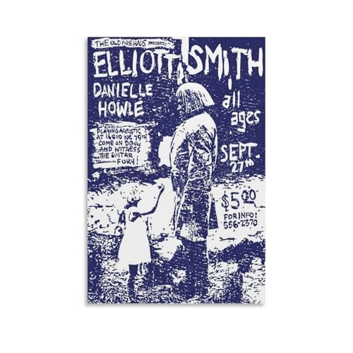LKKHPEP Elliott Smith-Poster, Tour-Poster, Leinwand, Wandkunst, dekorative Wohnkultur, Gemälde für Wohnzimmer, Schlafzimmer, 20 x 30 cm, ungerahmter Stil LKKHPEP Elliott Smith-Poster, Tour-Poster, Leinwand, Wandkunst, dekorative Wohnkultur, Gemälde für Wohnzimmer, Schlafzimmer, 20 x 30 cm, ungerahmter Stil von LKKHPEP