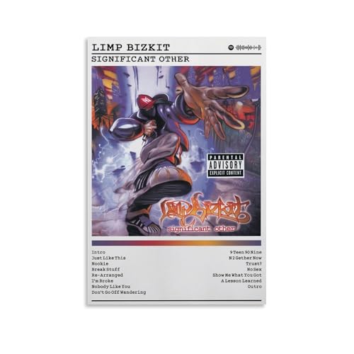 LKKHPEP Limp Poster Bizkit Significant Other-Album-Poster, Leinwand, Wandkunst, dekoratives Wohndekor, Gemälde für Wohnzimmer, Schlafzimmer, 30 x 45 cm, ungerahmter Stil LKKHPEP Limp Poster Bizkit Significant Other-Album-Poster, Leinwand, Wandkunst, dekoratives Wohndekor, Gemälde für Wohnzimmer, Schlafzimmer, 30 x 45 cm, ungerahmter Stil von LKKHPEP