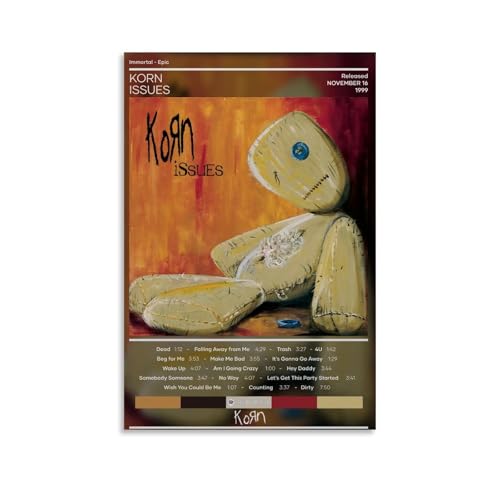 LKKHPEP Poster für Korn-Band-Issues-Album-Poster, Leinwand, Wandkunst, dekorative Wohnkultur, Gemälde für Wohnzimmer, Schlafzimmer, 40 x 60 cm, ungerahmter Stil LKKHPEP Poster für Korn-Band-Issues-Album-Poster, Leinwand, Wandkunst, dekorative Wohnkultur, Gemälde für Wohnzimmer, Schlafzimmer, 40 x 60 cm, ungerahmter Stil von LKKHPEP
