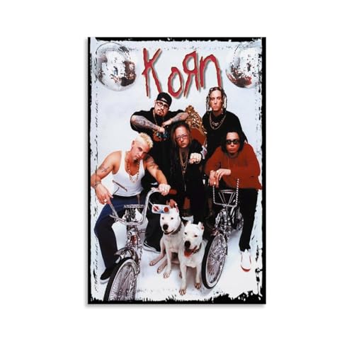 LKKHPEP Poster für Korn-Band Vintage-Poster, Leinwand, Wandkunst, dekoratives Wohndekor, Gemälde für Wohnzimmer, Schlafzimmer, 30 x 45 cm, ungerahmter Stil LKKHPEP Poster für Korn-Band Vintage-Poster, Leinwand, Wandkunst, dekoratives Wohndekor, Gemälde für Wohnzimmer, Schlafzimmer, 30 x 45 cm, ungerahmter Stil von LKKHPEP