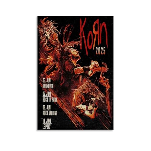 LKKHPEP Poster für Korn-Band Vintage-Poster, Leinwand, Wandkunst, dekoratives Wohndekor, Gemälde für Wohnzimmer, Schlafzimmer, 30 x 45 cm, ungerahmter Stil LKKHPEP Poster für Korn-Band Vintage-Poster, Leinwand, Wandkunst, dekoratives Wohndekor, Gemälde für Wohnzimmer, Schlafzimmer, 30 x 45 cm, ungerahmter Stil von LKKHPEP