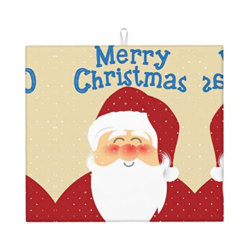Weihnachtliche Abtropfmatte für die Küche – schöne volldruckabsorbierende Abtropfmatte, hält Theken trocken und stilvoll von LKLDDPZB