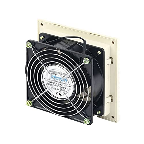 LKLNCXC Abluftventilator, quadratisch, Abluftventilatorgehäuse, Lüftungsfilter-Set, Rollläden, Abdeckung, Lüftergitter, Luftgebläse, Abluftventilatorfilter mit Lüfter, 148,5 x 148,5 mm Ventilator, von LKLNCXC