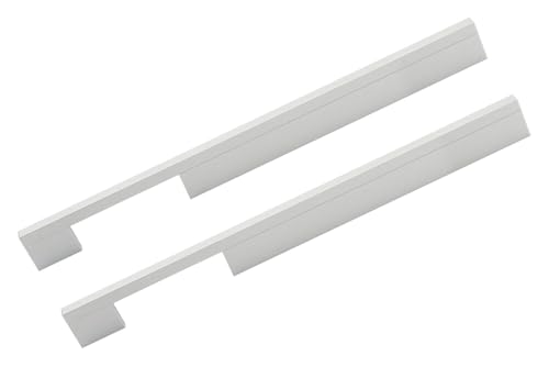 LKLNCXC Versteckte Möbelgriffe 2 Stück Möbelgriffe in Aluminiumfarbe, for Küchenschränke, Kleiderschranktüren, Schubladengriffe, Aluminiumlegierung(Length 500mm) von LKLNCXC