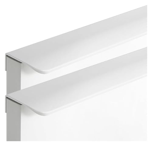 LKLNCXC Versteckte Möbelgriffe Weiße Schubladengriffe aus Aluminium, Küchenschrankgriffe, unsichtbare Kleiderschranktürgriffe, Möbelgriffe aus Metall, 2 Stück(Length 600mm) von LKLNCXC