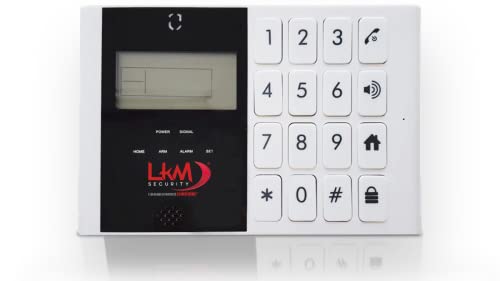 LKM Security M2C S4 Alarmanlage Komplettset ● 11-Teilig ● 2017 Version - GSM - Wireless - Anti Einbruch - Weiß von LKM security