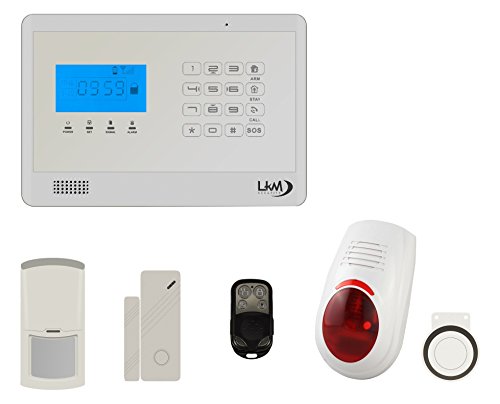 LKM Security wg-yl007 m2eb + 3S + 1pir + sir03 _ 01 Kit M2E Alarmanlage Haus Wireless von LKM security