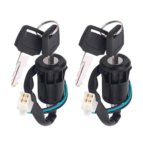 Elektrischer Türschlossstecker Zündschlüsselschalter für & Stecker für TaoTao C-olster 50cc 70cc 90cc 110cc 125cc 150cc 200cc 250cc(2Set Ignition Switch) von LKMBvxF