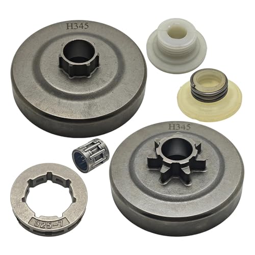 Kupplungstrommel-Kettenradfelge, Schneckengetriebe-Kit für Hus 340 345 350 445 445E 450 450E Kettensägen-Ersatzteilwerkzeug Kupplungstrommel-Kettenradfelge, Schneckengetriebe-Kit für Hus 340 345 350 445 445E 450 450E Kettensägen-Ersatzteilwerkzeug von LKMBvxF