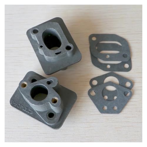 LKMBvxF 2 stücke 40-5 43CC 52CC freischneider ansaugkrümmer vergaser Basis stecker, Aufnahme Rohr, carb Adapter von LKMBvxF