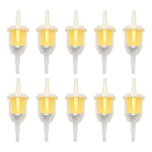 LKMBvxF 5/10 Stück Gas-Inline-Kraftstofffilter mit Magnet für K-wasaki K-hler B&S Rasenmäher Kleinmotor-Zubehör(10pcs) von LKMBvxF