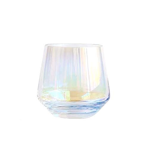 350 ml farbige Gläser, Wasser/Saft/Weinglas, perfekt für Zuhause, Restaurants und Partys, spülmaschinen- und mikrowellenfest 3.6in x 2.8in(top) x 2.4in(bottom) bunt von LKMY