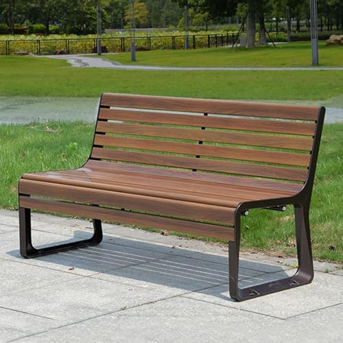 LKPMGOA Metall Gartenbank für die Terrasse, Zweisitzer-Parkbank für die Terrasse, Beine aus Aluminiumguss + Sitzfläche aus Aluminiumlegierung LKPMGOA Metall Gartenbank für die Terrasse, Zweisitzer-Parkbank für die Terrasse, Beine aus Aluminiumguss + Sitzfläche aus Aluminiumlegierung von LKPMGOA