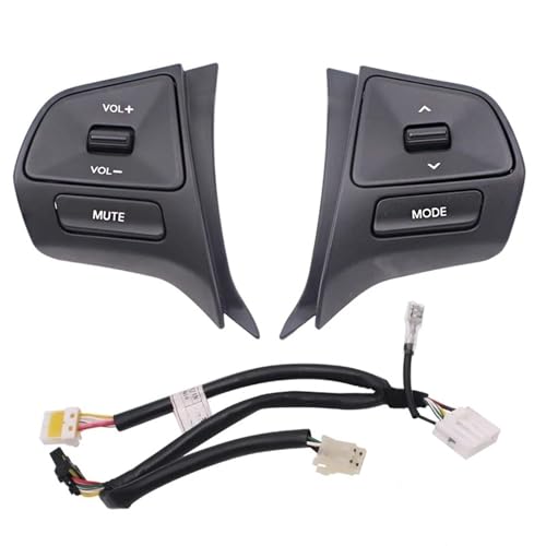 Lenkrad-Bedientasten Für Kia Für Rio 2011 2012 2013 2014 Lenkrad Schlüssel Schalter Audio Control Taste Multimedia Bedienung Taste(Army green) von LKRGBXA