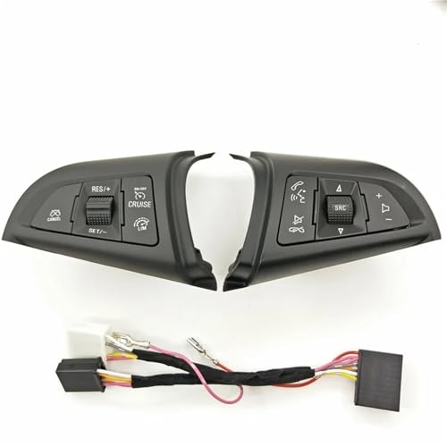 Lenkrad-Bedientasten Lenkradknopf Auto-Tempomatschalter Mit Hintergrundbeleuchtung Bluetooth-Taste Autoteile Für Chevrolet Für Cruze 2009-2014 Für Mai Rui Bao 2012-2016(Gelb) von LKRGBXA