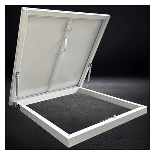 Dachluke, Dachausstiegsluke, Regen-Fluchtlukenabdeckung, Zugangstür, for Dachbodentreppe, Haus, Lager, Keller, Garten(White,90cmx90cm) von LKSGJSNB