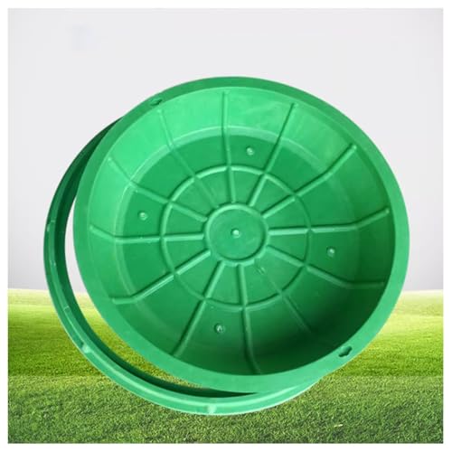 LKSGJSNB Klärgrubenabdeckungen, Klärgrubendeckel mit Sockel, unsichtbarer Schachtdeckel und Rahmen aus Harz, Schachtdeckel aus Kunststoff(A40*40CM/15.7 * 15.7IN) von LKSGJSNB