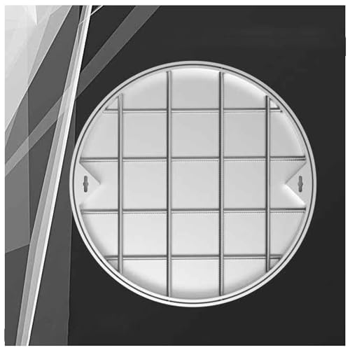 LKSGJSNB Klärgrubenabdeckungen, Runder Kanaldeckel aus Edelstahl for Gras, vertiefter runder Abwasserdeckel und -sockel aus Edelstahl(D40cm/15.7in) von LKSGJSNB