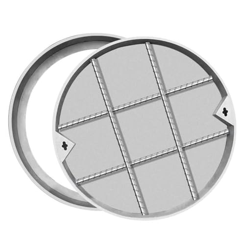 LKSGJSNB Klärgrubenabdeckungen, Runder Schachtdeckel, unsichtbare, versenkte Abwassertankabdeckungen, Hochleistungs-Abwasserbeckenabdeckung und Klärgrubendeckel(D50cm/19.7in) von LKSGJSNB