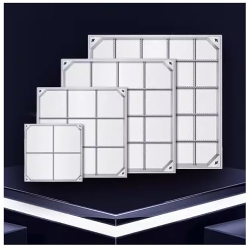 LKSGJSNB Klärgrubenabdeckungen, Unsichtbare, bündige Abwasserbeckenabdeckung, runder Schachtdeckel, robuster Klärgrubendeckel mit Sockel(5cm,30 * 30cm/11.8 * 11.8in) von LKSGJSNB