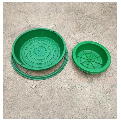 LKSGJSNB Klärgrubenabdeckungen, Unsichtbare Abwasserbeckenabdeckungen/Deckel for Sumpfpumpen, Schachtabdeckung und Rahmen aus Edelstahl, Garagenbodenablaufabdeckung(A100*100CM/39.4 * 39.4IN) von LKSGJSNB