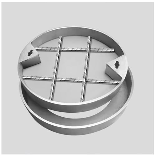LKSGJSNB Klärgrubenabdeckungen, Unsichtbarer Schachtdeckel aus Edelstahl, runder Abwasserbeckendeckel, Kanaldeckel aus Edelstahl 304(D40cm/15.7in) von LKSGJSNB