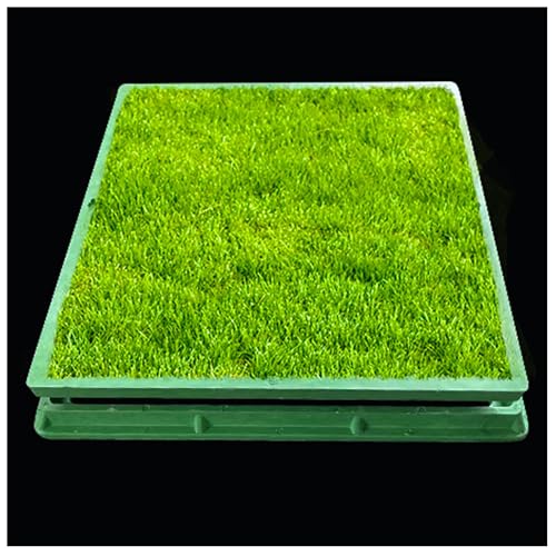 LKSGJSNB Klärgrubenabdeckungen, Unsichtbarer Schachtdeckel und Rahmen, Schachtdeckel aus Kunststoff, Klärgrubendeckel mit Sockel, Anpassbare eingebettete Schachtdeckel(B40*40CM/15.7 * 15.7IN) von LKSGJSNB