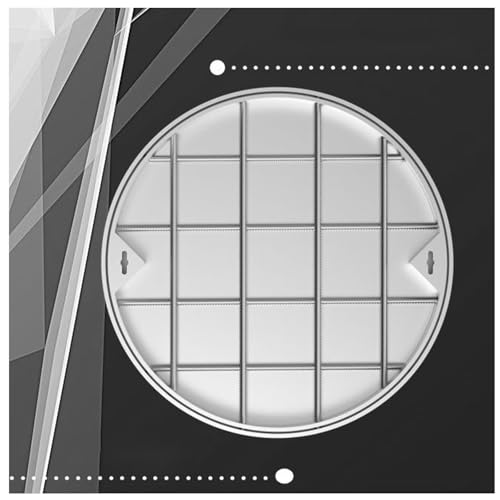 LKSGJSNB Klärgrubenabdeckungen, Unsichtbarer Schachtdeckel und Rahmen aus Edelstahl, versenkter Abwasserdeckel und Sockel aus Edelstahl for Hof, Gehweg(D30cm/11.8in) von LKSGJSNB