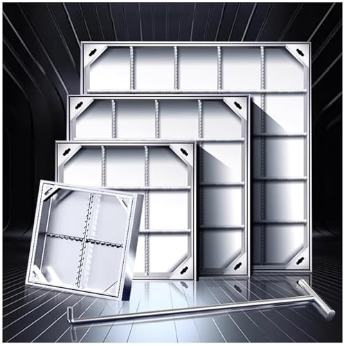 LKSGJSNB Klärgrubenabdeckungen, Unsichtbarer Schachtdeckel und Rahmen aus Edelstahl for Hof, Garagenbodenablaufdeckel, for Hof/Einfahrt/Gehweg/Parkplatz(5cm,40 * 40cm/15.7 * 15.7in) von LKSGJSNB