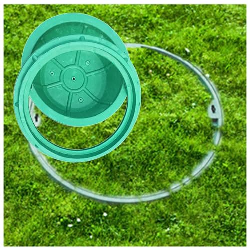 LKSGJSNB Klärgrubenabdeckungen, Unsichtbarer Schachtdeckel und Rahmen aus Harz, Klärgrubendeckel mit Sockel, Schachtdeckel aus Kunststoff, dekorativer Kanaldeckel(A70*70CM/27.5 * 27.5IN) von LKSGJSNB