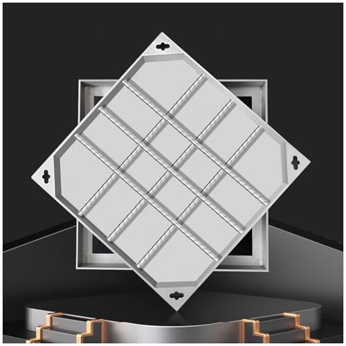 LKSGJSNB Klärgrubenabdeckungen, Versenkte Klärgrubenabdeckung aus Edelstahl, stark belastbare, unsichtbare Schachtabdeckung for Einfahrten/Autobahnen(8cm,90 * 90cm/35.4 * 35.4in) von LKSGJSNB