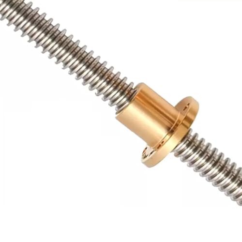 Linearführung, 1 Stück T20-Gewindespindel, 20 mm, Linearführung, 8 mm Steigung, 4 mm, Trapezstangenlänge 100 mm bis 1000 mm, mit Kupfermutter for 3D-Drucker(550mm) von LKSGJSNB