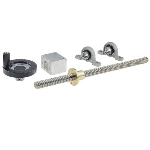 Linearführung, T16-Leitspindel mit Handrad for 3D-Drucker, Durchmesser 16 mm, vertikal/horizontal, Trapezgewindespindel aus Edelstahl 304, 1 Satz(Kp,T16*900MM) von LKSGJSNB