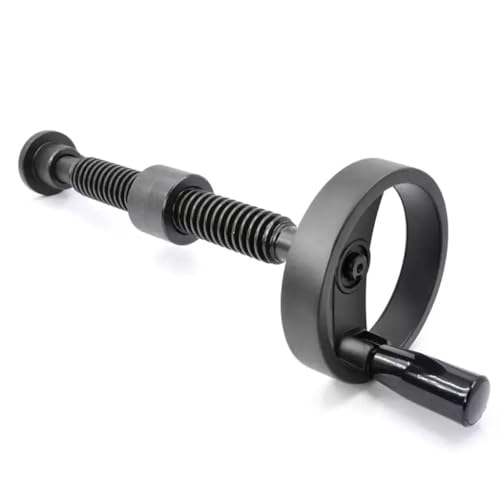 Linearführung, T22 Trapezgewindespindel-Set mit Handrad, 250 mm - 1000 mm lange T-Schraube, Handantriebs-Gewindespindel, 1 Set(T22x550 (125mm Handwheel)) von LKSGJSNB