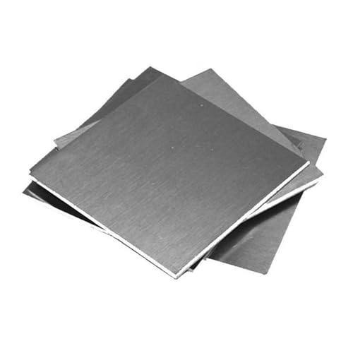 Metallblech, 1 Stück Dicke 0,5 0,8 1 1,5 2 3 mm Edelstahl Quadratische Platte Polierte Platte Blatt 100 x 100 mm /200 x 200 mm(1x100x100mm) von LKSGJSNB