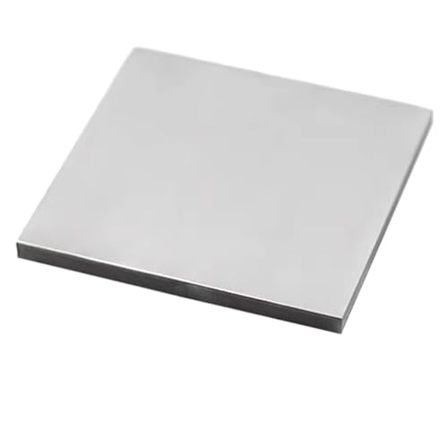 Metallblech, Quadratische Blechplatte aus Edelstahl, Dicke 0,4 mm, flache, gebürstete, polierte Metallplatte(0.4x200x200mm 2pcs) von LKSGJSNB