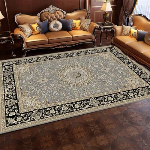 LKTRUK 50X80Cm Schwarz Teppich Kinderzimmer Mädchen Büroteppiche Sind Angenehm Begehbar, Verschleißfest Und Schmutzabweisend 1Ft 7.7''X2Ft 7.5'' von LKTRUK