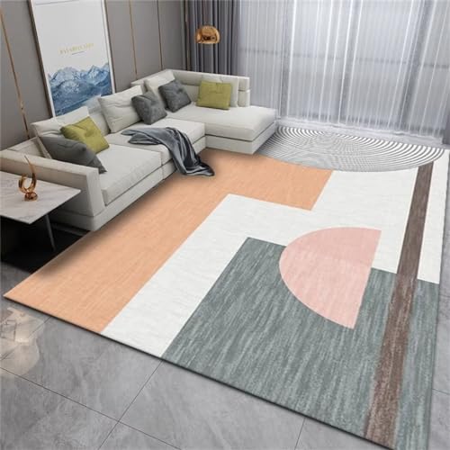 Teppich Boden Rechteckiger Esszimmerteppich, Schlafzimmerteppich, Arbeitszimmerdekoration Teppichunterlage Living Room Carpet Grau 180X280Cm 5Ft 10.9''X9Ft 2.2'' von LKTRUK