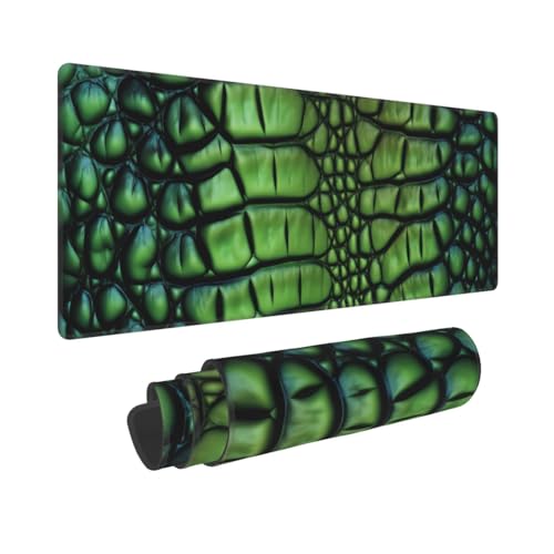Gaming-Mauspad, erweiterte Volltastaturmatte mit genähten Kanten, Anime, große Schreibtischunterlage mit rutschfester Unterseite, Alligatorhaut, Mauspad für Gaming und Büro, 80 x 30 cm von LKVNSWERT