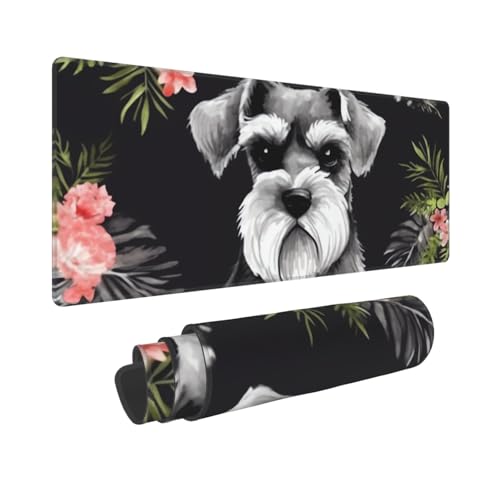 Gaming-Mauspad, erweiterte volle Tastaturmatte mit genähten Kanten, Anime, große Schreibtischunterlage mit rutschfester Unterseite, Schnauzer-Mauspad für Gaming und Büro, 80 x 30 cm Gaming-Mauspad, erweiterte volle Tastaturmatte mit genähten Kanten, Anime, große Schreibtischunterlage mit rutschfester Unterseite, Schnauzer-Mauspad für Gaming und Büro, 80 x 30 cm von LKVNSWERT