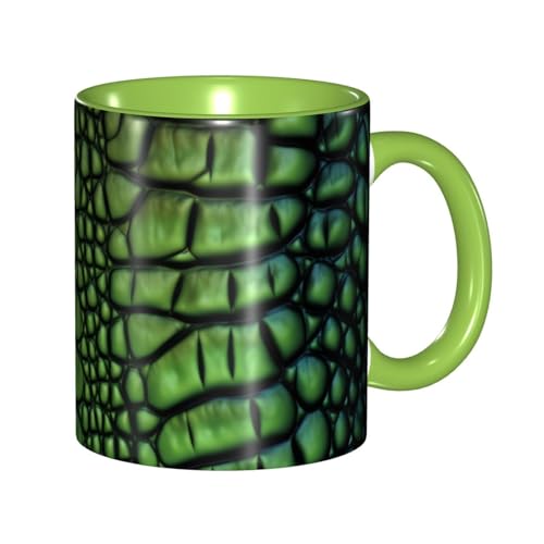 LKVNSWERT Porzellan-Kaffeetasse mit Griff, Alligatorhaut, Kaffeetasse für Büro und Zuhause, Latte-Getränketasse für Kaffee, Tee und Milch, bunte Innenseite, Keramik-Teetassen für Männer und Frauen LKVNSWERT Porzellan-Kaffeetasse mit Griff, Alligatorhaut, Kaffeetasse für Büro und Zuhause, Latte-Getränketasse für Kaffee, Tee und Milch, bunte Innenseite, Keramik-Teetassen für Männer und Frauen von LKVNSWERT